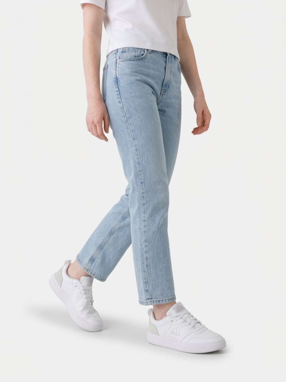 adidas White and Gray Women's Low-Top Sneakers